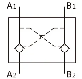 F42 Dual Pilot Check Valve